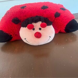 Retired Red and Black Ladybug Pillow Pet